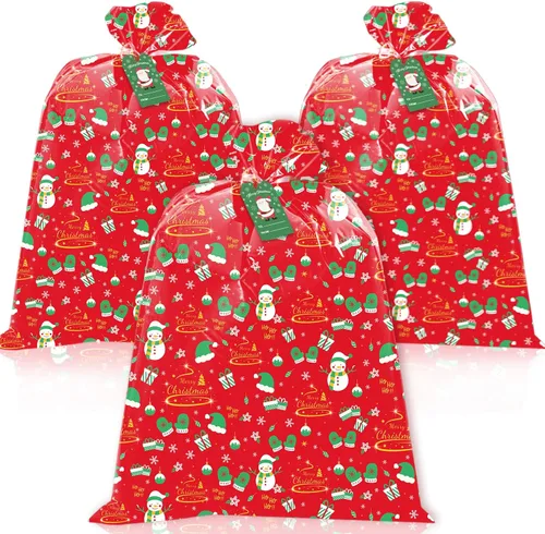 Miniatura 11 de Bolsas de regalo de Navidad extra grandes de HYmoso, 2 piezas de bolsas de regalo para bicicletas jumbo para regalos gigantes enormes de Navidad