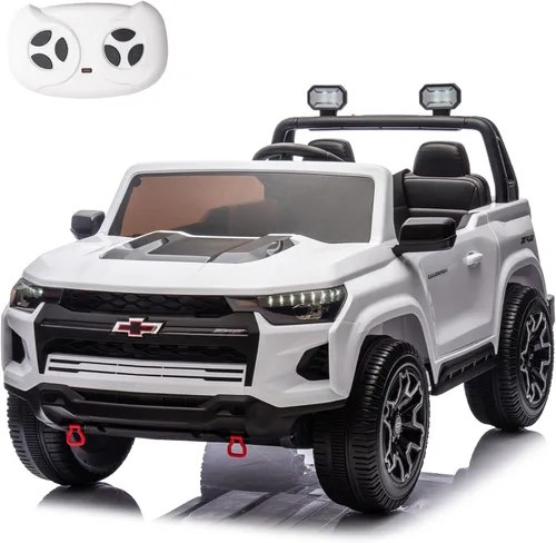 Miniatura 13 de juguete de 24 V con batería para niños con control remoto de los padres, coche eléctrico Chevrolet Colorado HD de 2 plazas para niños, camioneta
