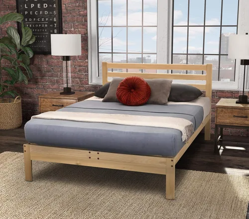 Miniatura 8 de KD Frames 6223-LX-T Lexington - Cama con plataforma, individual, sin terminar