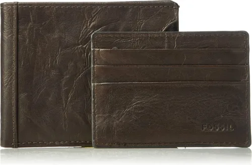 Miniatura 6 de Fossil Men's Leather Bifold Sliding 2-in-1 with Removable Card Case Wallet