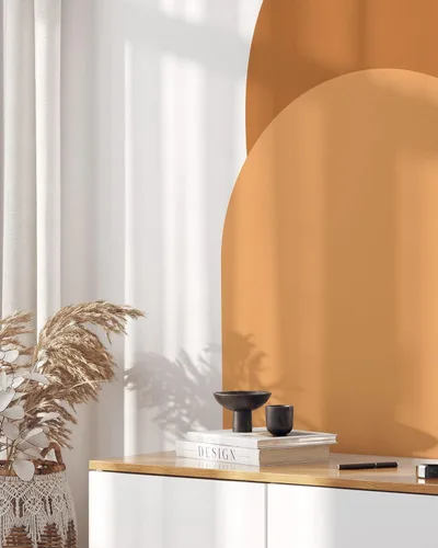 Miniatura 6 de Vinilo decorativo moderno para pared, diseño de arco para despegar y pegar, mural bohemio autoadhesivo extraíble, adhesivo para cabecero