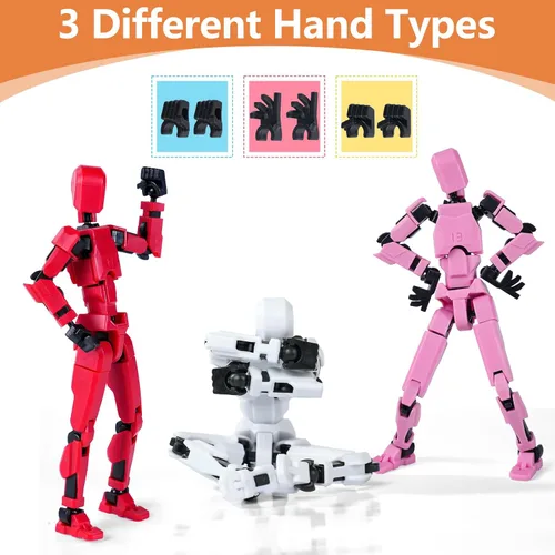 Miniatura 8 de Juego de figuras de acción, modelo 13 figura de acción móvil multiarticulada, caja de regalo, ideal para seres queridos y amigos. Rojo