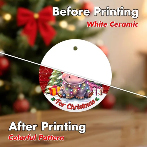 Miniatura 4 de Quiero un hipopótamo para adorno de Navidad, linda decoración de árbol de hipopótamo con luces, divertido para hombres y mujeres 2025