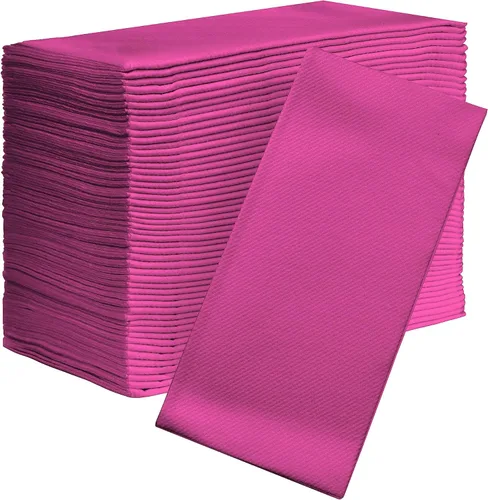 Miniatura 23 de Servilletas de papel AMERICAN HOMESTEAD - Servilletas de papel desechables tipo lino azul claro - Servilletas de mesa de calidad de restaurante