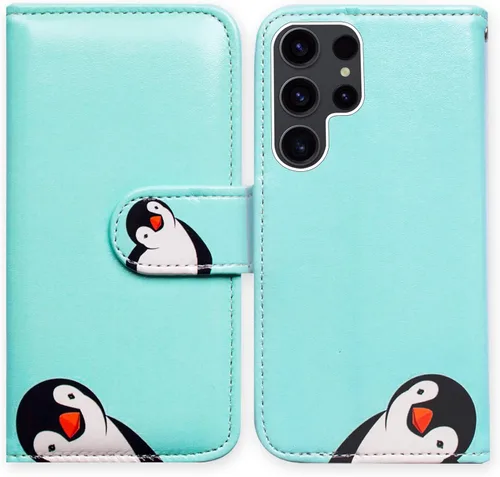 Miniatura 27 de Bcov Funda para Galaxy S23 Ultra, funda de piel con tapa para Samsung Galaxy S23 Ultra con ranura para tarjeta y soporte para Samsung Galaxy S23
