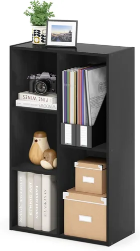 Miniatura 23 de Furinno Jaya Enhanced Home Estantería ajustable de 3 niveles, pino ámbar