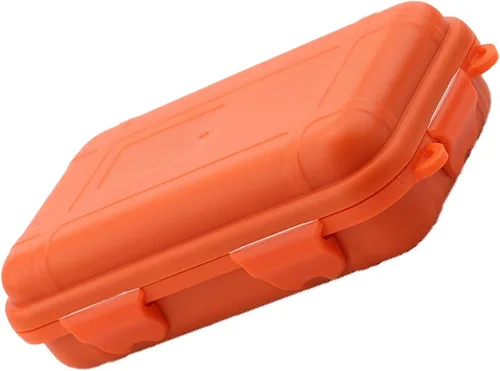 Miniatura 3 de Yosoo Caja de almacenamiento hermética para exteriores, impermeable, para supervivencia, contenedor de pesca (color naranja, negro y barro, L) cajas