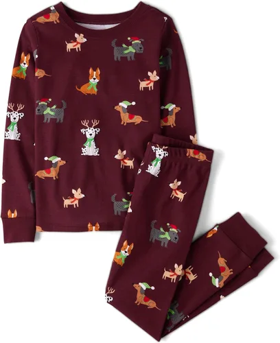 Miniatura 62 de The Children's Place Pijama de Navidad unisex para bebé, algodón Esqueleto