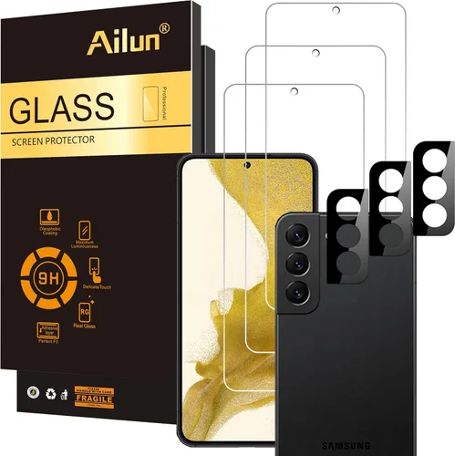 Miniatura 11 de Ailun Protector de Pantalla de Vidrio para Galaxy S25 Ultra [6.9 Pulgadas] 3Pack + 3Pack Lente de Cámara de Vidrio Templado Desbloqueo por Huella