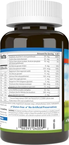 Miniatura 3 de Carlson - Super 1 Diario, Fórmula múltiple vegetariana, multivitamínico, bienestar óptimo, 60 tabletas