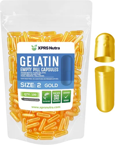 Miniatura 29 de XPRS Nutra Cápsulas vacías de tamaño 2 – 100 cápsulas vacías de gelatina – Pastillas de relleno de cápsulas de bricolaje – Cápsulas de gel de Multi