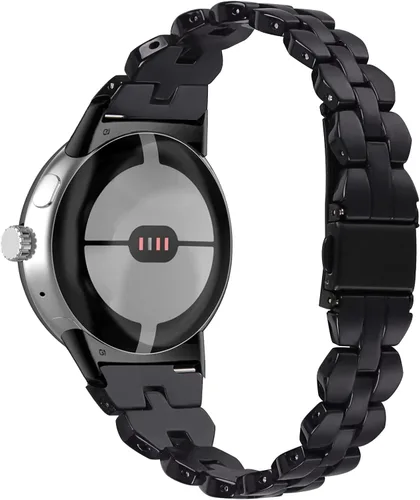 Miniatura 2 de Compatible con Google Pixel Watch 4 3 1.614 in/Pixel Watch 2 1 bandas para mujer, elegante pulsera de resina de repuesto ajustable