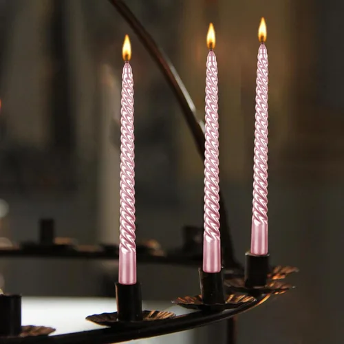 Miniatura 3 de Kemladio - Juego de 8 velas cónicas de 10 pulgadas, sin aroma, de combustión de 7.5 horas, velas altas para cenas elegantes, decoraciones de fiesta