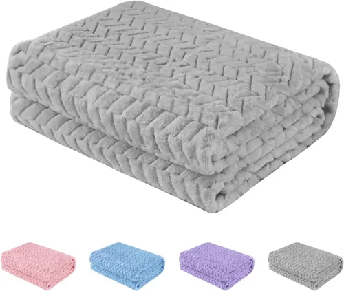 Manta de franela para bebé, cobijas acogedoras para recién nacidos y niños pequeños, supersuave y cálida manta de bebé para cochecito de cuna