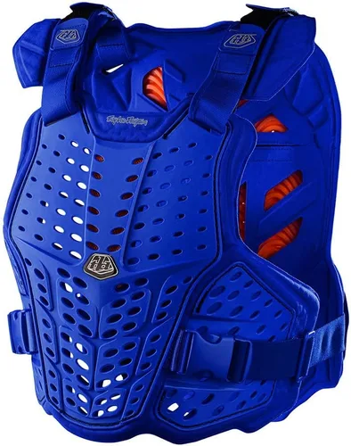 Troy Lee Designs Rockfight CE - Protector de pecho y espalda para motocicleta de motocross, para adultos, hombres, mujeres y unisex, modelo Azul
