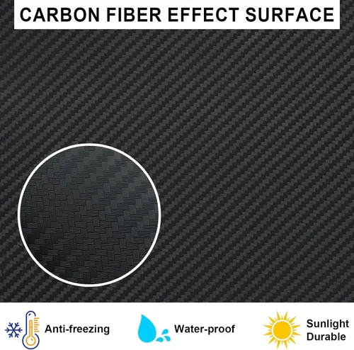 Miniatura 7 de Aletas universales para barro con efecto de fibra de carbono, protectores contra salpicaduras, guardabarros, guardabarros, guardabarros