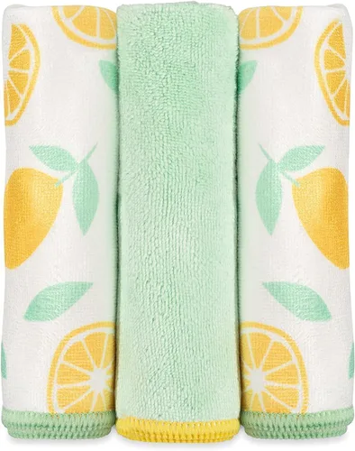 Miniatura 5 de Full Circle Renew Collection - Paños de microfibra reciclada multiusos con estampado cítrico, 12.01 x 3.00 pulgadas, juego de 3 – Se limpia con solo