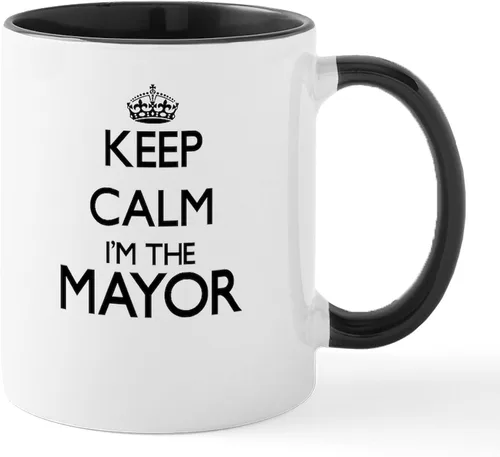 Miniatura 24 de CafePress I Love Mayor Mug Taza de café de cerámica de 11 oz (11.0 fl oz)