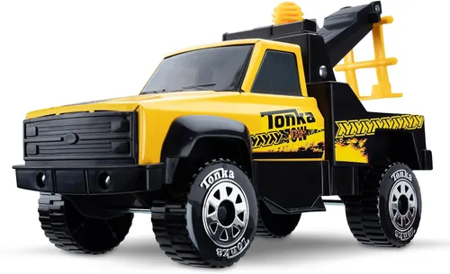 Tonka Steel Classics Tow Truck - Camión de construcción de juguete, hecho de acero y plástico resistente, para niños y niñas de 3 años en adelante,