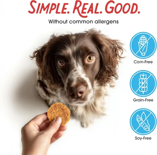 Miniatura 4 de Farmland Traditions Dogs Love Chicken Jerky - Golosinas para perros con solo 3 ingredientes y sin rellenos, bolsa de 6 onzas