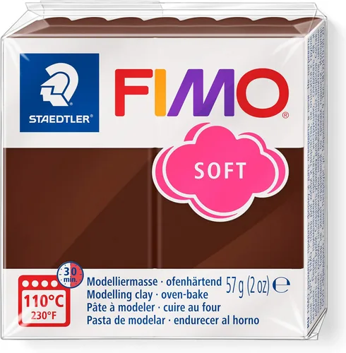 Staedtler FIMO 8020-75 - Arcilla de polímero suave para hornear, para joyería, escultura, manualidades, chocolate