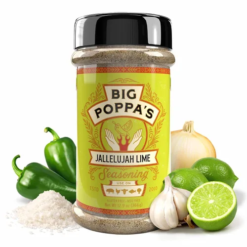 Miniatura 19 de Big Poppa's Double Secret Condimento para Bistec – Sazonador para Bistec Galardonado con Sal Marina Fina, Ajo en Polvo y Sal de Limón – Mezcla