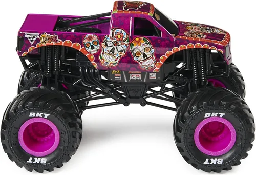 Miniatura 3 de Monster Jam - Camión monstruo oficial de Calavera, vehículo de colección fundido a presión, escala 1:24, juguetes para niños de 3 años en adelante