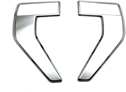 Miniatura 8 de Cubierta de ventilación lateral del guardabarros delantero del automóvil, compatible con Ford F150 F-150 2021-2022, fibra de carbono ABS negra