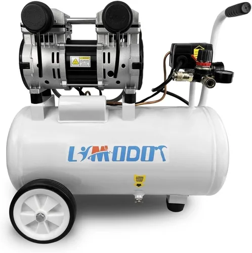 Miniatura 8 de Compresor de aire silencioso, solo 68dB, tanque de acero de 5 galones, 2.8CFM a 90PSI, sin aceite, compresor de aire eléctrico perfecto