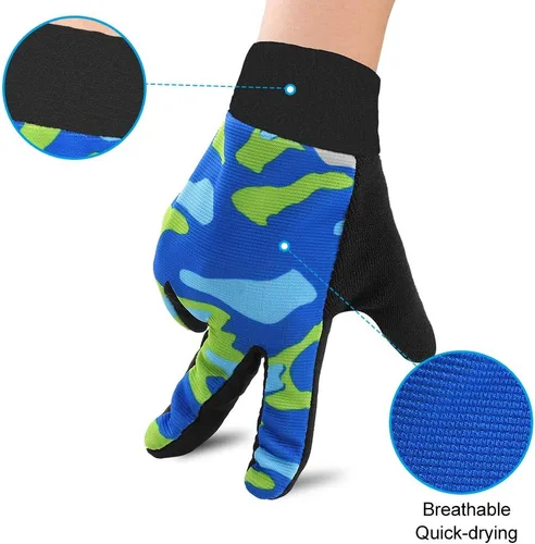 Miniatura 4 de Accmor Guantes de ciclismo para niños, transpirables, antideslizantes, guantes de dedo completo para niños, ciclismo, escalada, equitación, ciclismo