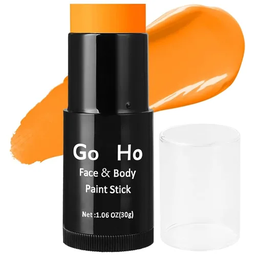 Miniatura 13 de Go Ho Barra de Pintura Facial Azul Mezclable en Crema (29.99 g), Pintura Corporal y Facial Azul Real de Cobertura Total para Adultos, Niños, Palo