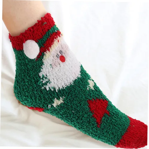 Miniatura 2 de KOMBIUDA 2 Pairs Socks Transparent Ball Christmas Balls Miss Comfortable Gift Fabric