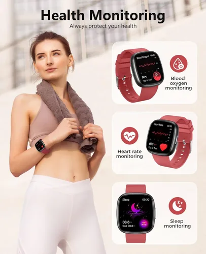 Miniatura 2 de Smart Watch for Men Women, 1.72" Super Retina HD Display, 24/7 Heart Rate Blood Oxygen HRV Monitor, Sleep/Stress, 135 Sport Modes Fitness Activity