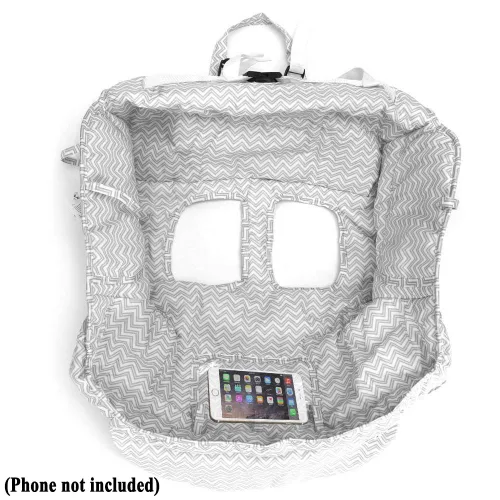 Miniatura 2 de Funda prémium para carrito de compras y funda para silla alta, fácil instalación, sistema de arnés, amortiguación suave y cómoda, tamaño universal