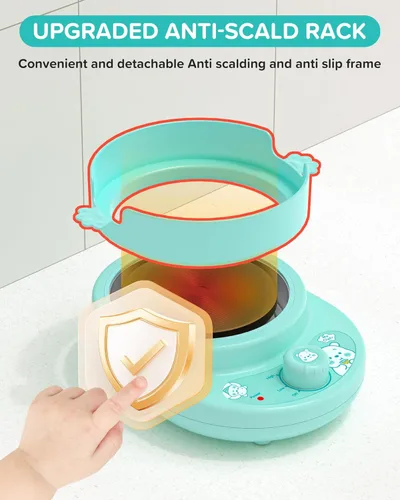 Miniatura 4 de Juego de Cocina para Niños Real- Seguro Mini Juego de Cocina con Juego de Cuchillos para Niños para Hacer Comida Real, Juego de Cocina Montessori