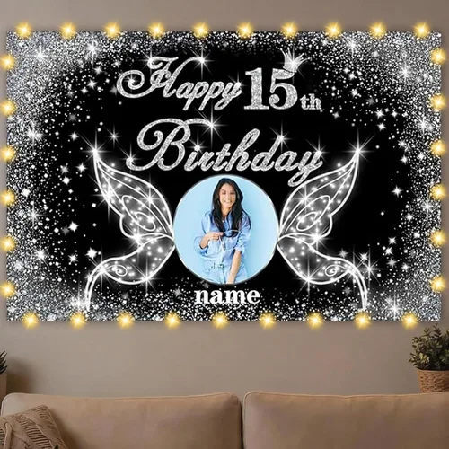 Miniatura 29 de Dicodes Decoraciones de cumpleaños de unicornio personalizadas para niñas, pancarta de cumpleaños de unicornio, decoración de cumpleaños de princesa