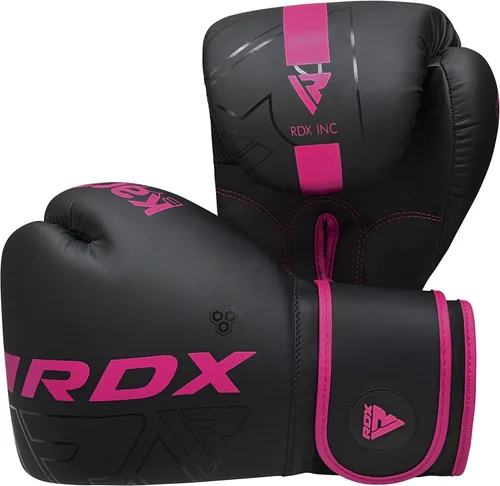Miniatura 7 de Guantes de boxeo RDX para mujeres, para entrenamiento profesional y sparring, de cuero Maya, para Muay Thai, artes marciales mixtas, kickboxing