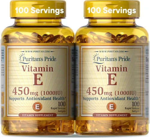 Puritan's Pride Vitamina E-450 mg (10,000 UI), suplemento vitamínico para la función del sistema inmunológico y apoyo antioxidante para la salud,