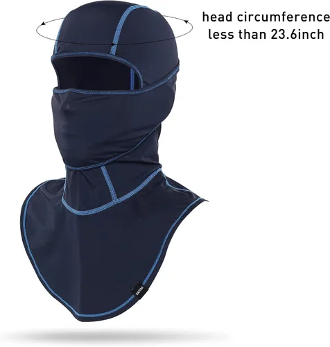 Miniatura 6 de Saitag pasamontañas motocicleta máscara facial hombres movible transpirable ciclismo enfriamiento máscara a prueba de polvo