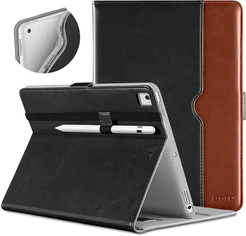 Miniatura 30 de DTTO para iPad de 9.7 pulgadas 5ª/6ª generación 2018/2017 con soporte para Apple Pencil, funda de piel premium con función atril para iPad de 9.7