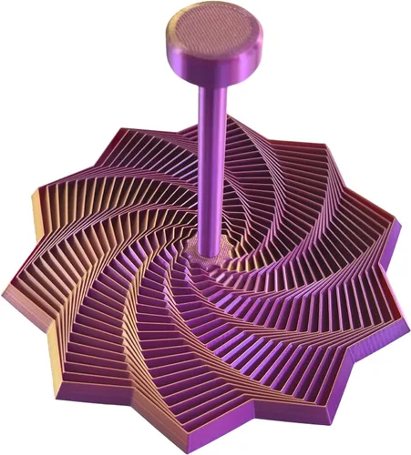 Miniatura 14 de Juguete fractal de copo de nieve, juguete de escritorio ejecutivo impreso en 3D, perfecto para aliviar el estrés, la irritabilidad y la relajación