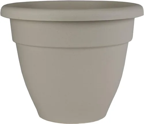 Miniatura 33 de The HC Companies, Caribbean - Maceta de plástico y ligera de 6 pulgadas para interiores y exteriores, maceta para hierbas y flores, color negro