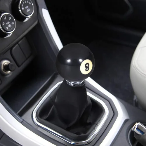 Miniatura 4 de Pomo de Palanca de Cambios Manual de 8 Bolas Pulido, Mango Redondo Automático, Perilla de Palanca de Cambios que se Ajusta a la Mayoría de Autos MT