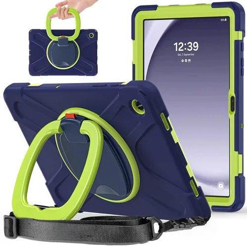 Miniatura 22 de 360 Rotation Case for Galaxy Tab ActivePro/Tab Active4 Pro/Active 5 Pro 10.1" Sturdy Cover Rotate Ring Stand Shoulder Carrying Strap Hand Strap