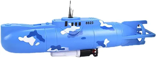 Juguete de baño submarino eléctrico, divertido modelo de submarino militar, juguete flotante de agua para niños (8823)