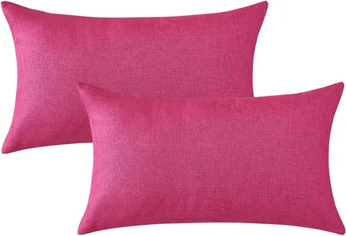 Miniatura 12 de OTOSTAR Paquete de 2 fundas de almohada impermeables para interiores y exteriores de 18 x 18 pulgadas, fundas de almohada decorativas para jardín