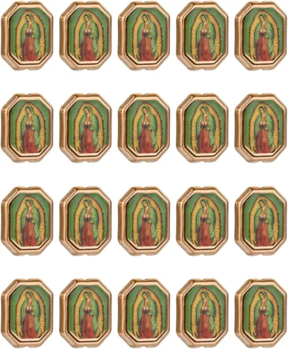 Miniatura 15 de COTTVOTT 20 cuentas espaciadoras de Nuestra Señora de Guadalupe de San Judas para bricolaje, rosario, collar, pulsera, joyería, abalorios, parte