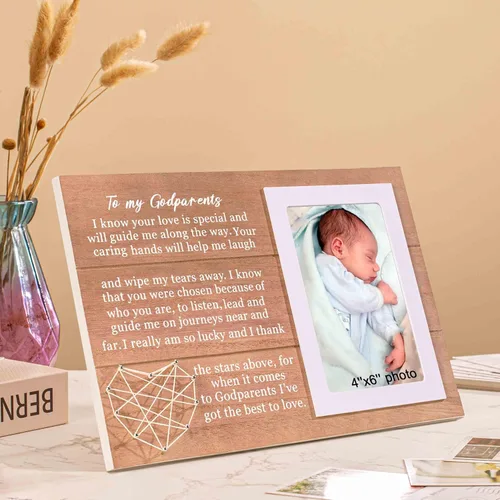 Miniatura 5 de NZY Día de la madre, regalo del día del padre, regalo de agradecimiento a los padrinos, madrina, regalo de padrino, recuerdo de bautismo, regalo