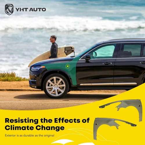 Miniatura 6 de YHTAUTO Juego de 2 guardabarros delantero izquierdo y derecho de repuesto para Tesla Model 3 2017 2018 2019 2020 2021 2022 2023
