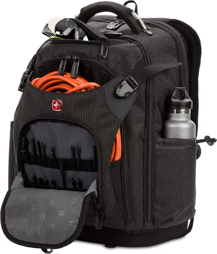 Miniatura 8 de SwissGear Mochila de bolsa de herramientas, se adapta hasta, Negro, Grande